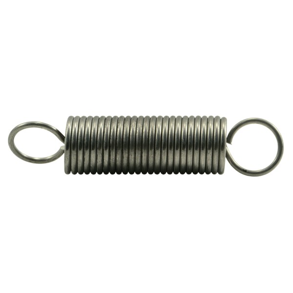3/4" x 0.080" x 3-1/2" 18-8 Stainless Steel Extension Springs 3PK